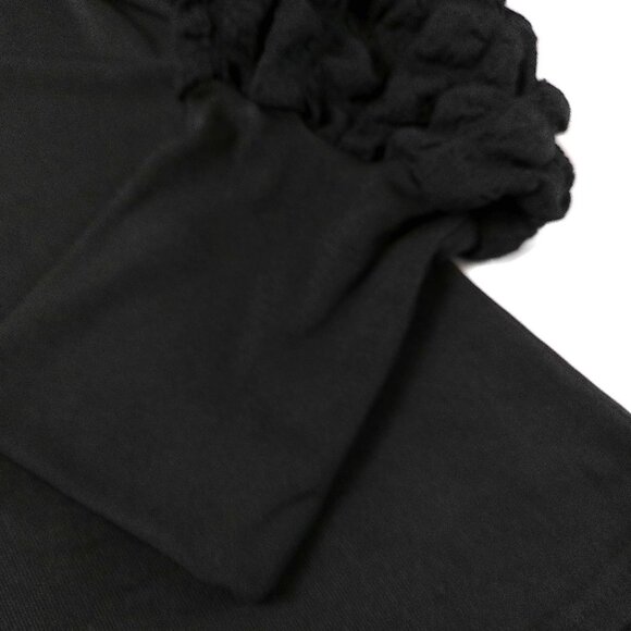 Women's Blouse Black NEW XXL knit top long sleeve pullover slim fit dressy party - Picture 6 of 7